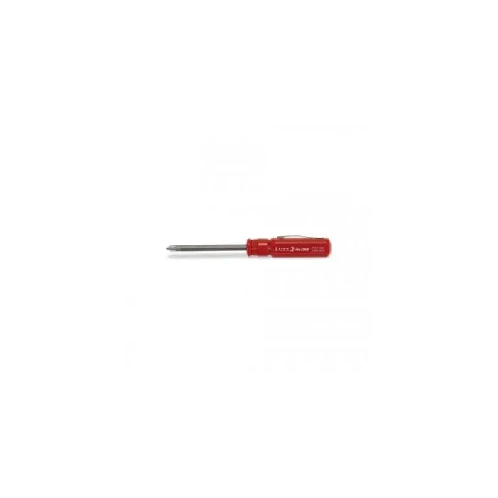 Lutz Gorilla Glue Imprinted Chrome Vanadium Steel Red 2-in-One Screwdriver