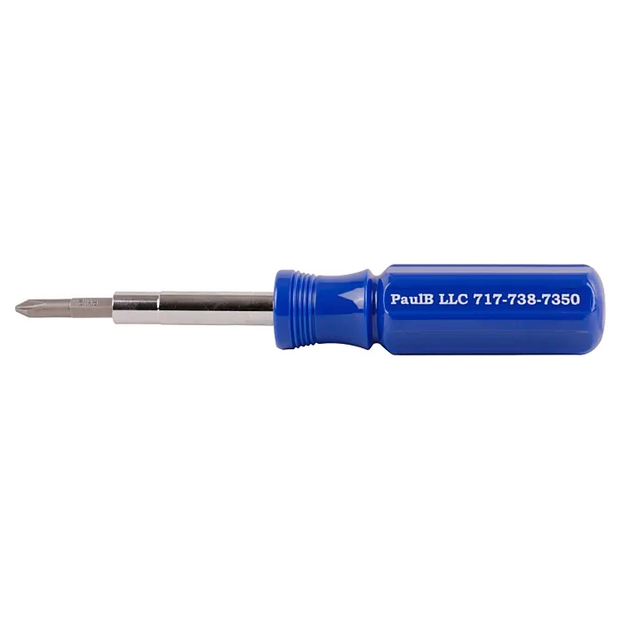 Lutz Gorilla Glue Imprinted Chrome Vanadium Steel Blue 6-in-1 Imprinted Screwdriver