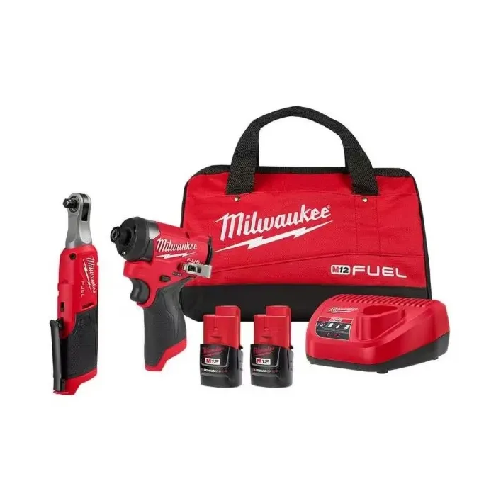 Milwaukee 1/4 in x 3/8 in Impact Driver/Ratchet Kit