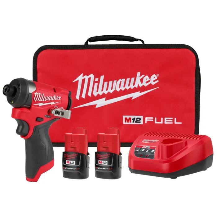 Milwaukee M12 FUEL™ 1/4" Hex Impact Driver Kit