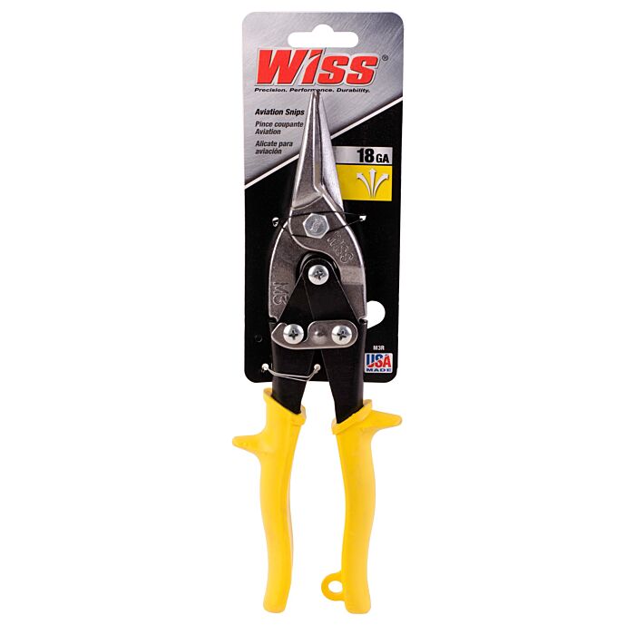 Wiss Aviation Straight Snips (Yellow) 9-3/4 in.