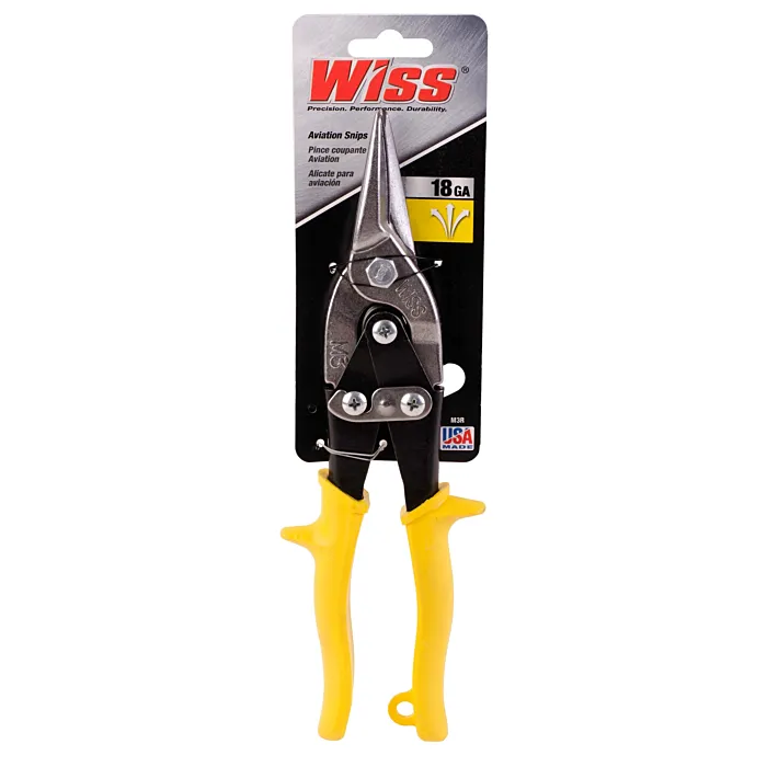 Wiss Aviation Straight Snips (Yellow) 9-3/4 in.