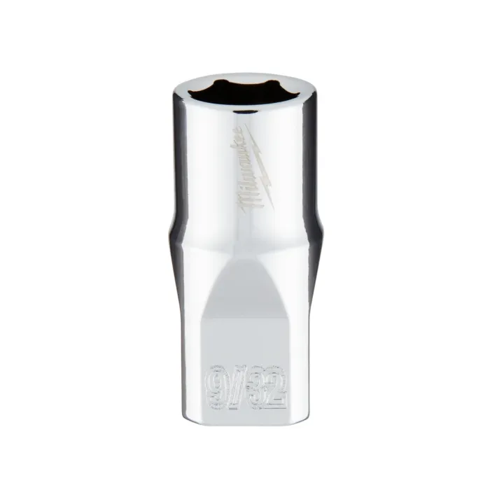 Milwaukee 1/4" Drive 9/32" SAE Socket with FOUR FLAT™ Sides