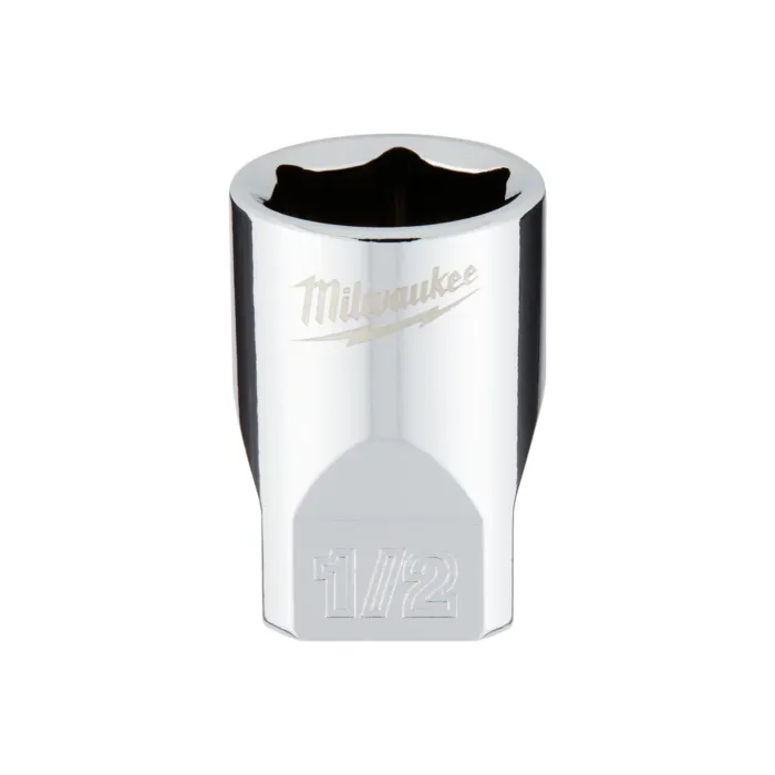 Milwaukee 1/4" Drive 1/2" SAE Deep Socket with FOUR FLAT™ Sides