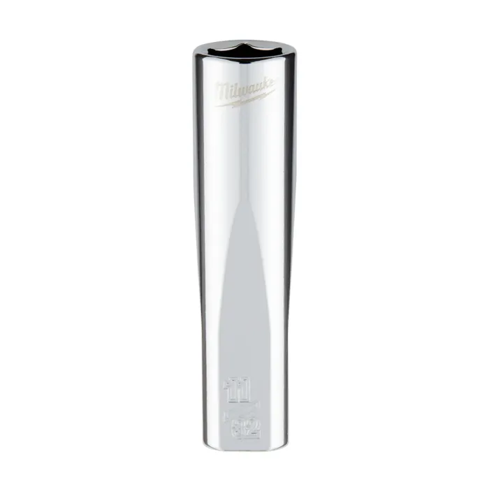 Milwaukee 1/4" Drive 11/32" SAE Deep Socket with FOUR FLAT™ Sides