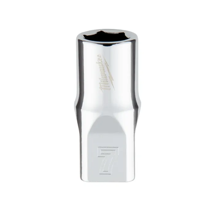 Milwaukee 1/4" Drive 7mm Metric Socket with FOUR FLAT™ Sides