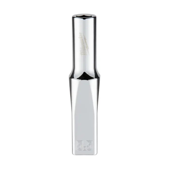 Milwaukee 1/4" Drive 5.5mm Metric Deep Socket with FOUR FLAT™ Sides
