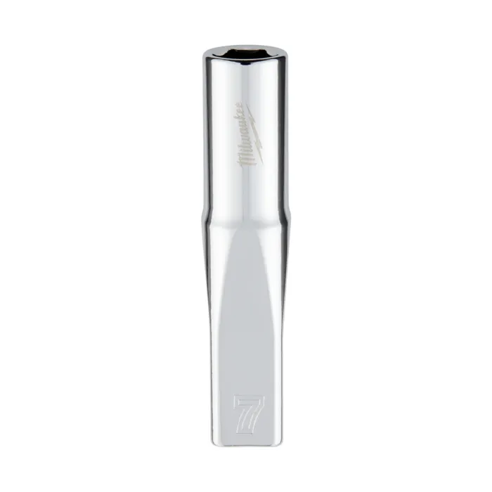 Milwaukee 1/4" Drive 7mm Metric Deep Socket with FOUR FLAT™ Sides