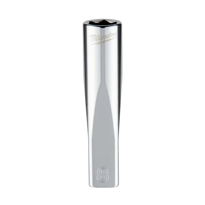 Milwaukee 1/4" Drive 8mm Metric Deep Socket with FOUR FLAT™ Sides