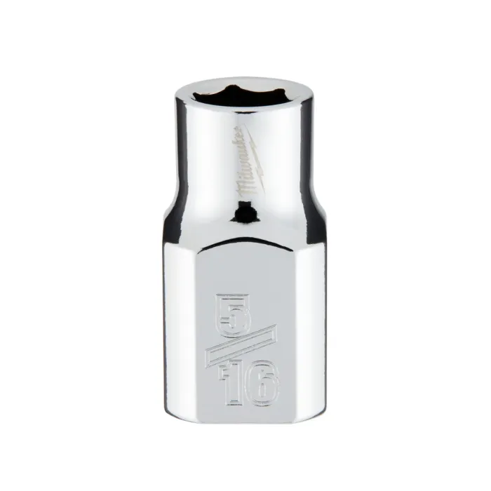 Milwaukee 3/8" Drive 5/16" SAE Socket with FOUR FLAT™ Sides