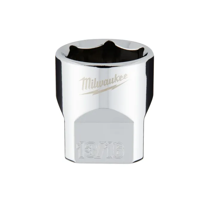 Milwaukee 3/8" Drive 13/16" SAE Socket with FOUR FLAT™ Sides
