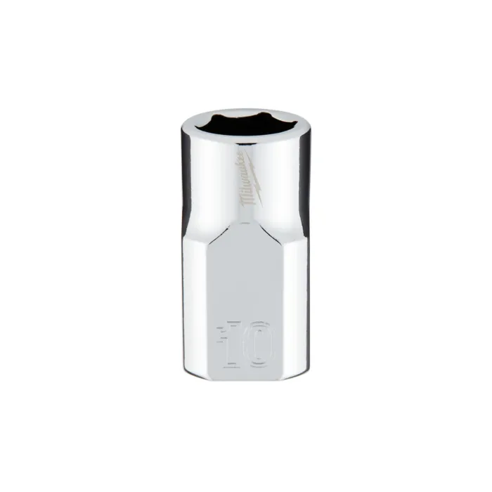 Milwaukee 3/8" Drive 10mm Metric Socket with FOUR FLAT™ Sides