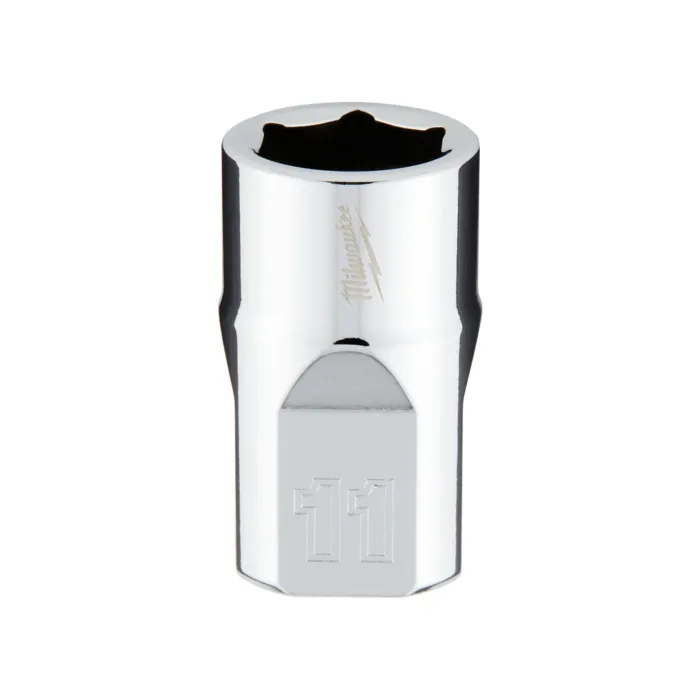 Milwaukee 3/8" Drive 11mm Metric Socket with FOUR FLAT™ Sides