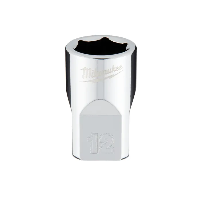 Milwaukee 3/8" Drive 12mm Metric Socket with FOUR FLAT™ Sides