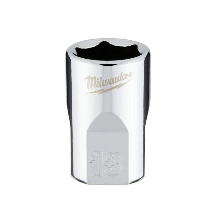 Milwaukee 3/8" Drive 13mm Metric Socket with FOUR FLAT™ Sides