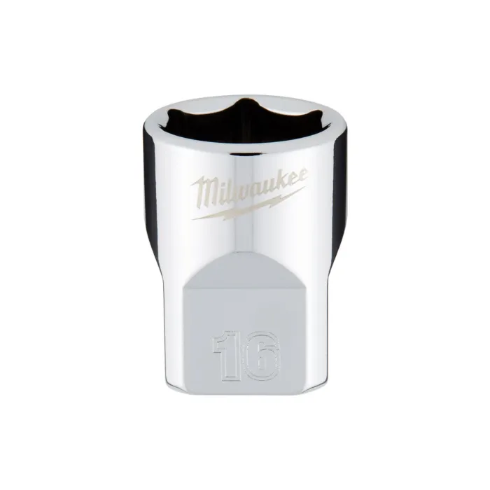 Milwaukee 3/8" Drive 16mm Metric Socket with FOUR FLAT™ Sides