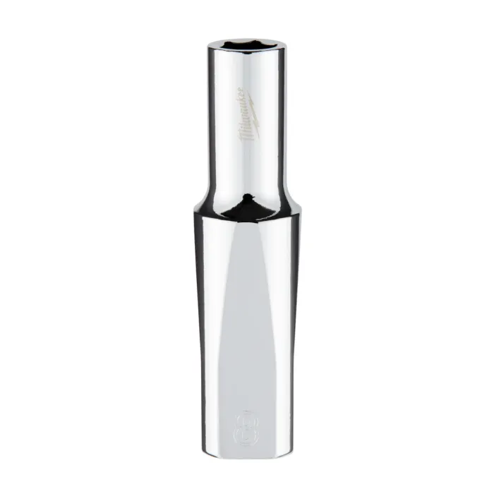 Milwaukee 3/8" Drive 8mm Metric Deep Socket with FOUR FLAT™ Sides