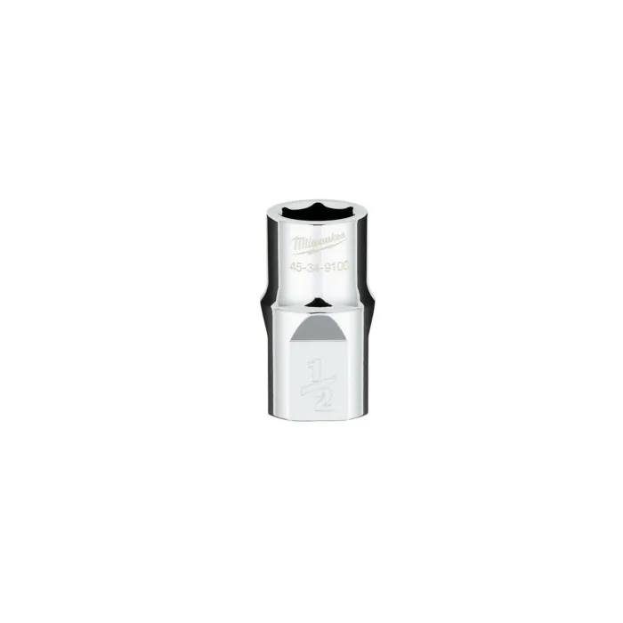 Milwaukee 1/2" Drive SAE 6-Point Socket with FOUR FLAT™ Sides