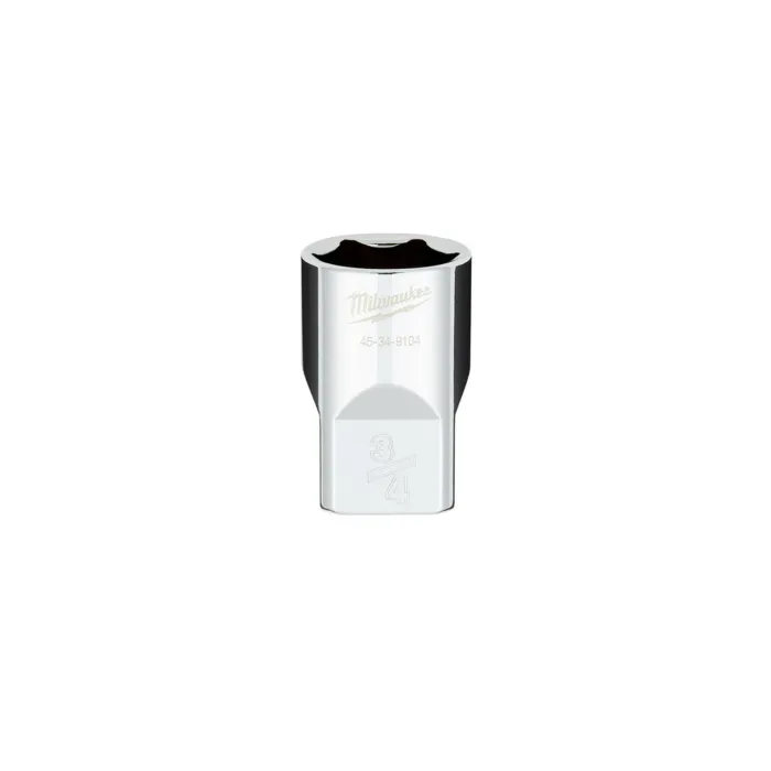 Milwaukee 1/2" Drive 3/4" SAE 6-Point Socket with FOUR FLAT™ Sides