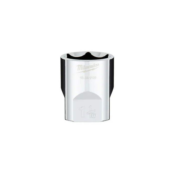 Milwaukee 1/2" Drive 1-1/16" SAE 6-Point Socket with FOUR FLAT™ Sides