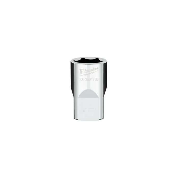 Milwaukee 1/2" Drive Metric 17MM 6-Point Socket with FOUR FLAT™ Sides