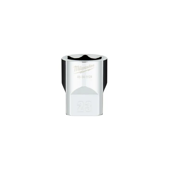 Milwaukee 1/2" Drive 23MM Metric 6-Point Socket with FOUR FLAT™ Sides
