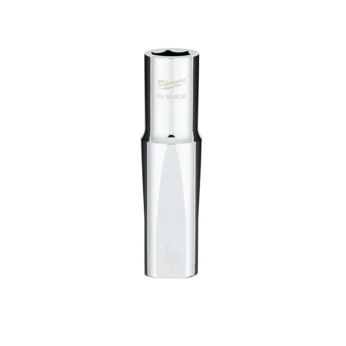Milwaukee 1/2" Drive 1/2" SAE 6-Point Deep Socket with FOUR FLAT™ Sides