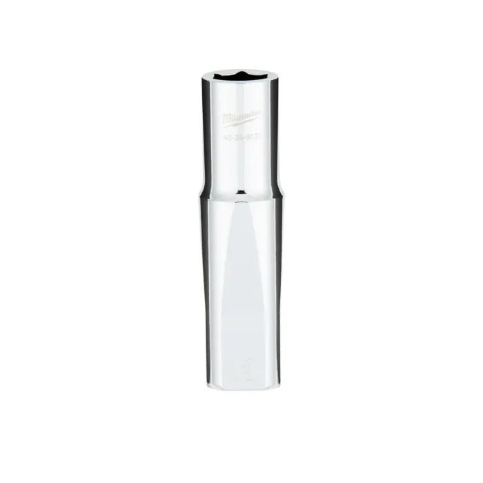 Milwaukee 1/2" Drive 13MM Metric 6-Point Deep Socket with FOUR FLAT™ Sides