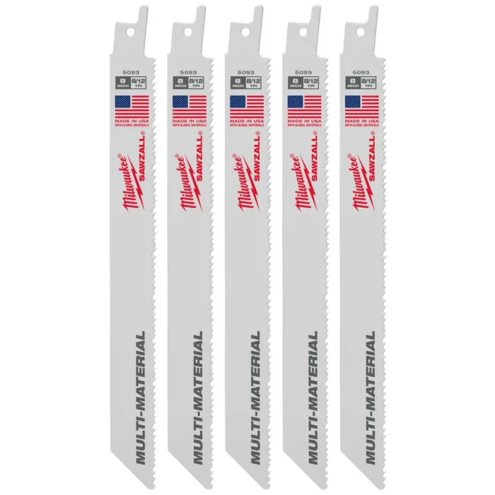 Milwaukee 8" 8/12 TPI SAWZALL® Blade for Multi-Material (5 PK)