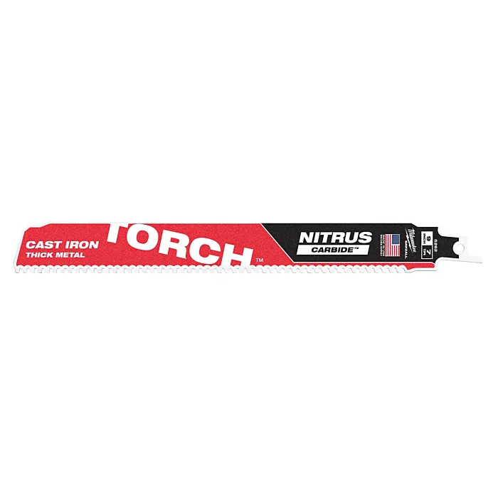 Milwaukee 9" 8 TPI TORCH™ with NITRUS™ Carbide SAWZALL® Blade for Cast Iron (3 PK)
