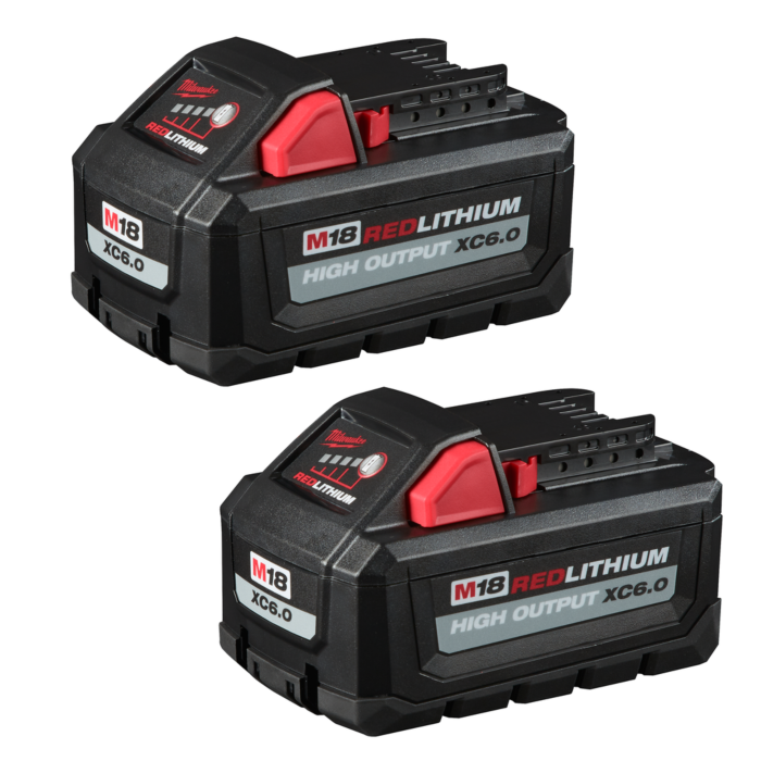 Milwaukee M18™ REDLITHIUM™ HIGH OUTPUT™ XC6.0 Battery Pack (2pk)