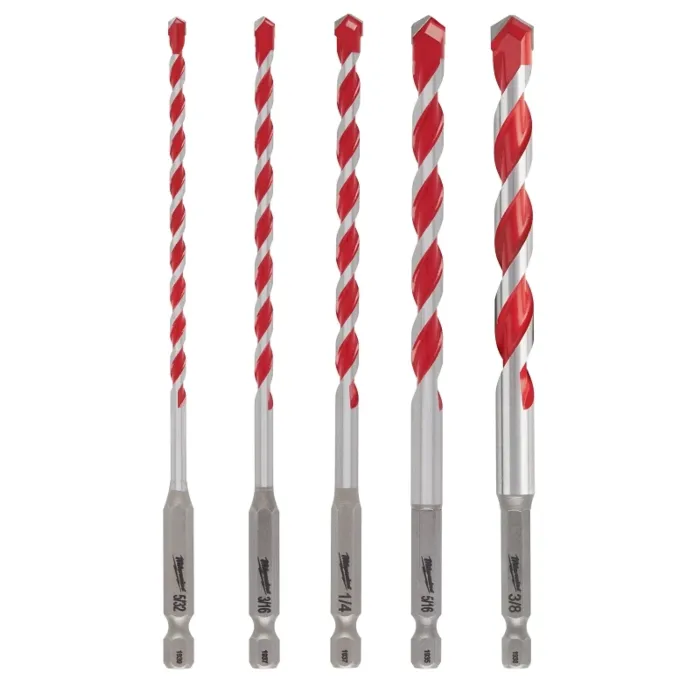 Milwaukee 5PC SHOCKWAVE™ Impact Duty Carbide Hammer Drill Bit Set