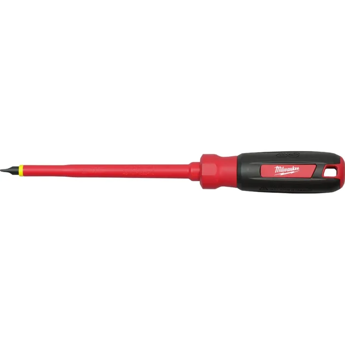 Milwaukee 1/4" Slotted - 6" 1000V Insulated Screwdriver