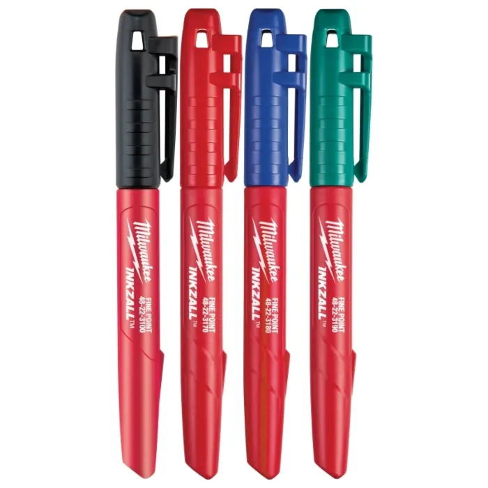 Milwaukee 4PK INKZALL™ Color Fine Point Marker