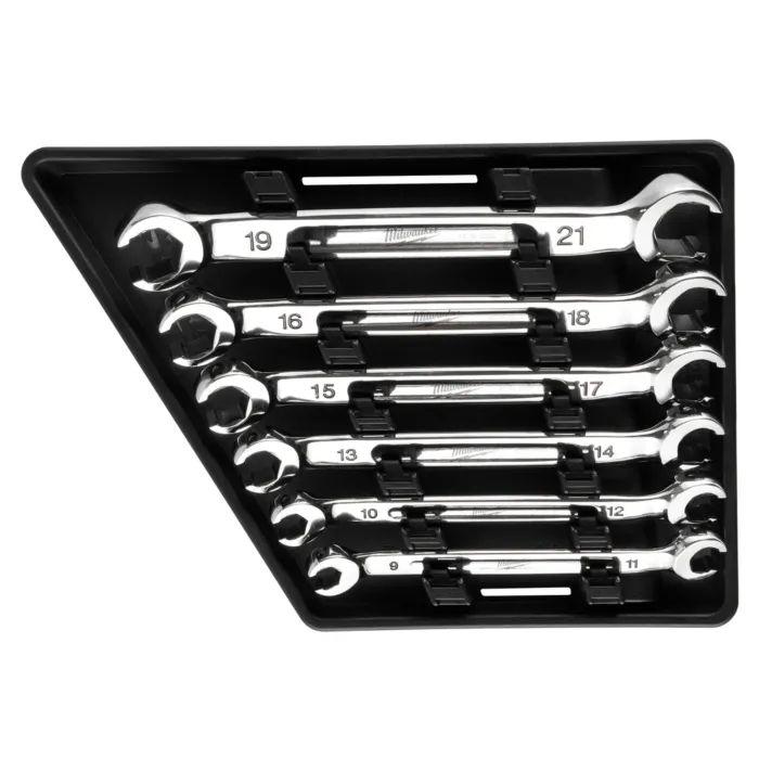 Milwaukee 6pc Double End Flare Nut Wrench Set - Metric