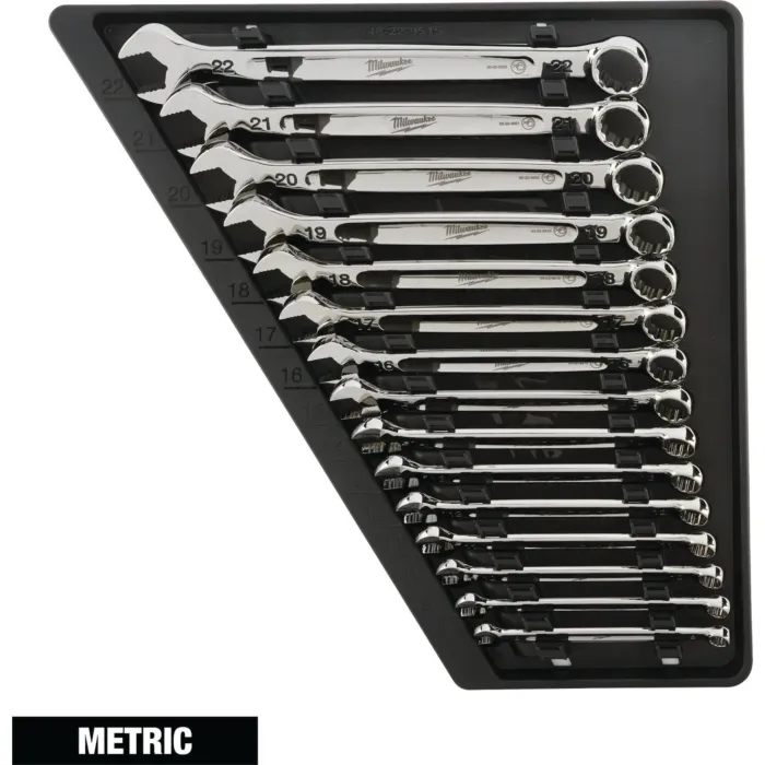 Milwaukee 15pc Combination Wrench Set - Metric