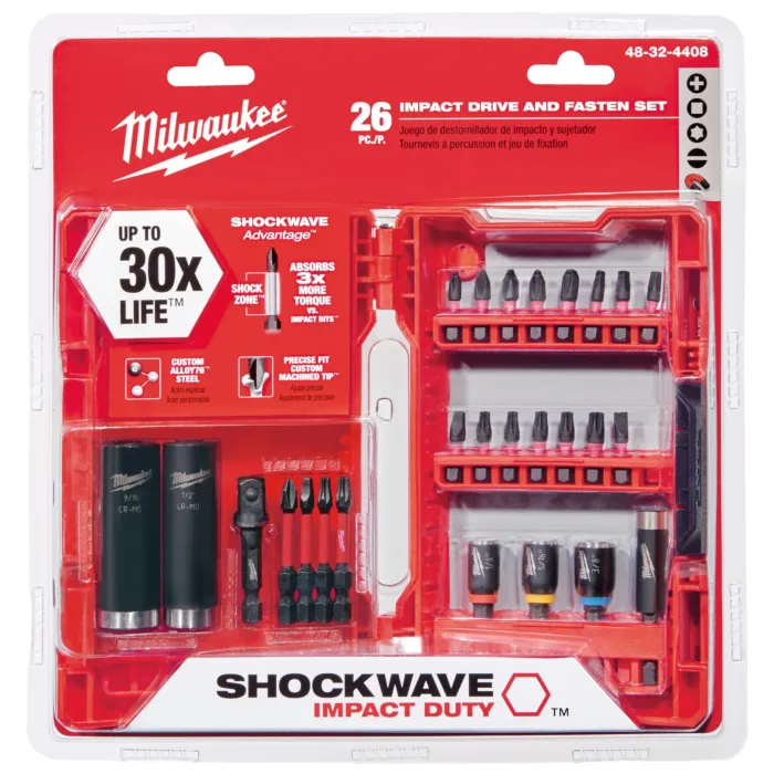Milwaukee 26PC SHOCKWAVE™ Impact Duty Drive and Fasten Set