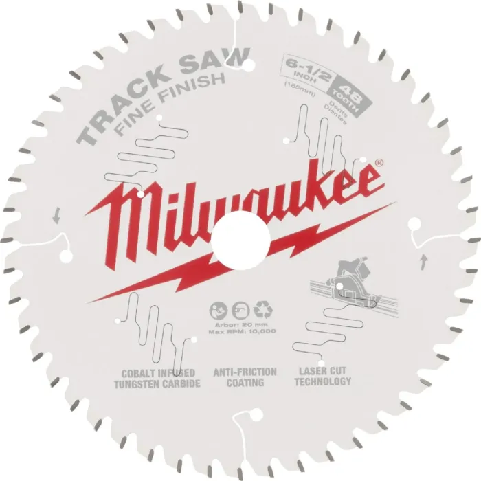 Milwaukee 48T Fine Finish Track Saw Blade - 6-1/2 in.
