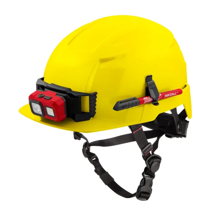 Milwaukee BOLT™ Yellow Front Brim Safety Helmet (USA) - Type 2, Class E