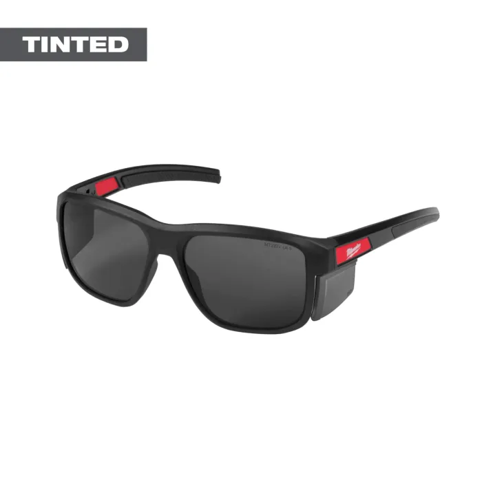 Milwaukee Full Frame Safety Glasses with Removable Side Shields – Tinted Anti-Scratch Lenses