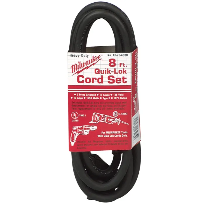 Milwaukee 8 ft. 3-Wire QUIK-LOK™ Cord