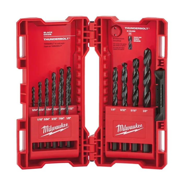 Milwaukee 15PC THUNDERBOLT® Black Oxide Drill Bit Set