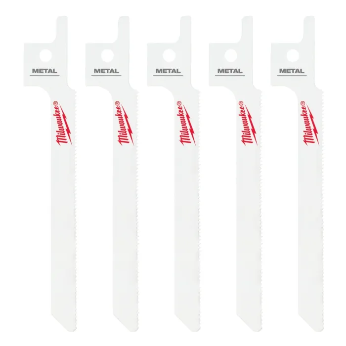 Milwaukee 3-1/2" 24 TPI SAWZALL® Blade for Metal Scroll (5 PK)