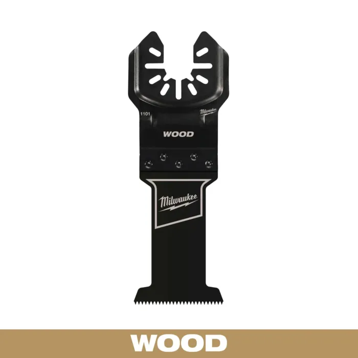 Milwaukee 1-3/8” High Carbon Steel Wood Universal Fit Oscillating Multi-Tool Blade (1 PK)