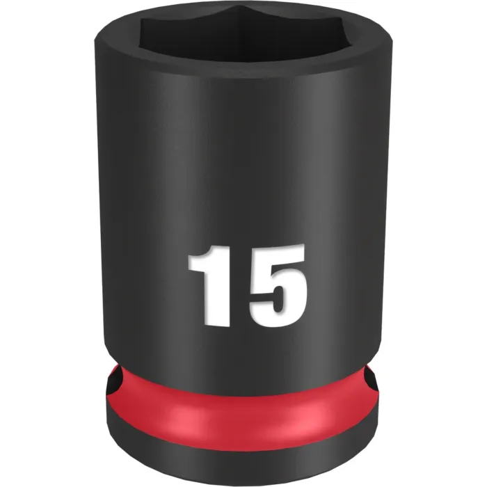 Milwaukee SHOCKWAVE™ Impact Duty 3/8" Drive 15MM Standard 6 Point Socket