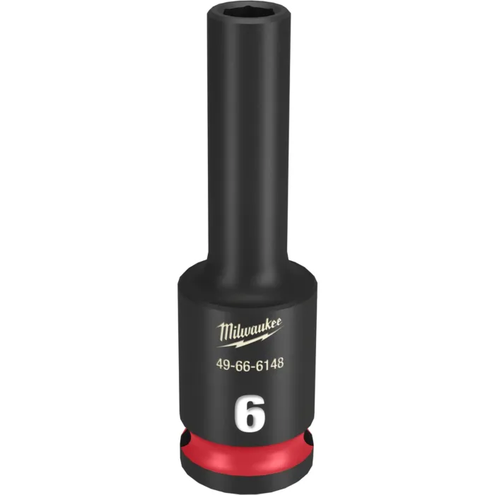 Milwaukee SHOCKWAVE™ Impact Duty 3/8" Drive 6MM Deep 6 Point Socket