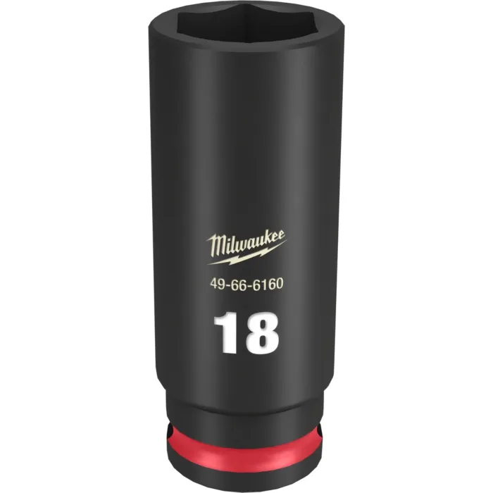Milwaukee SHOCKWAVE™ Impact Duty 3/8" Drive 18MM Deep 6 Point Socket