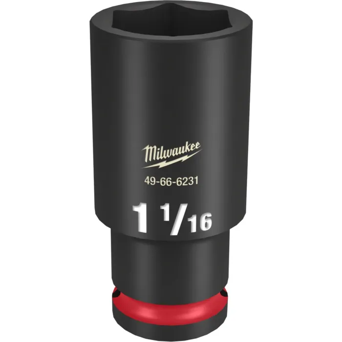 Milwaukee SHOCKWAVE™ Impact Duty 1/2" Drive 1-1/16" Deep 6 Point Socket