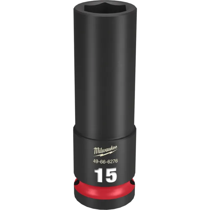 Milwaukee SHOCKWAVE™ Impact Duty 1/2" Drive 15MM Deep 6 Point Socket