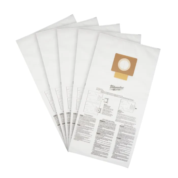 Milwaukee Fleece Dust Bags (5PK) - 9 Gallon